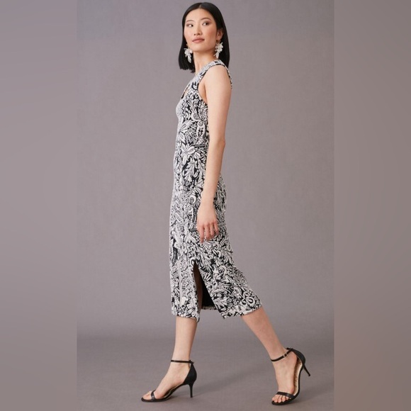 Anthropologie Jacquard Midi Dress - Picture 2 of 16